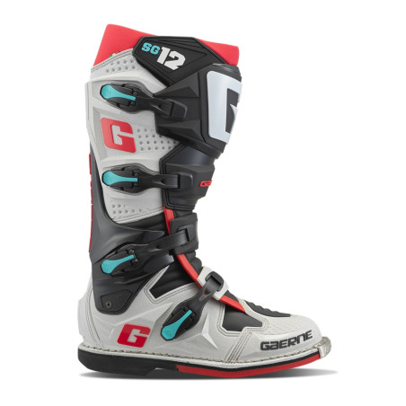 GAERNE BUTY CROSS/ENDURO MODEL SG-12 GRAVEL KOLOR SZARY/CZERWONY/NIEBIESKI/CZARNY ROZMIAR 48