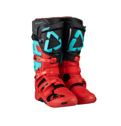 LEATT BUTY CROSS 4.5 BOOTS FUEL KOLOR CZARNY/CZERWONY/NIEBIESKI ROZMIAR 40.5 / 25.5 cm