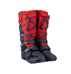 LEATT BUTY CROSS 4.5 ENDURO BOOTS RED KOLOR GRANATOWY/CZERWONY FLUO ROZMIAR 48 / 31.5 cm