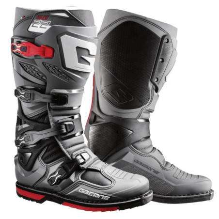 Buty motocyklowe Gaerne SG22 CROSS czarne/ czerwone