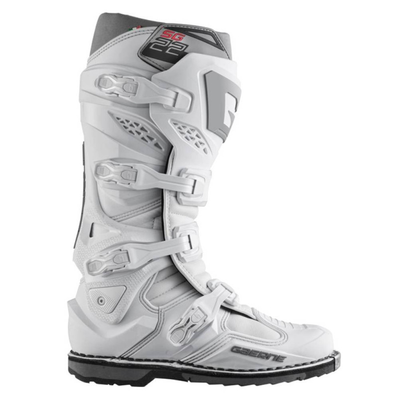 Buty motocyklowe GAERNE SG22 CROSS białe