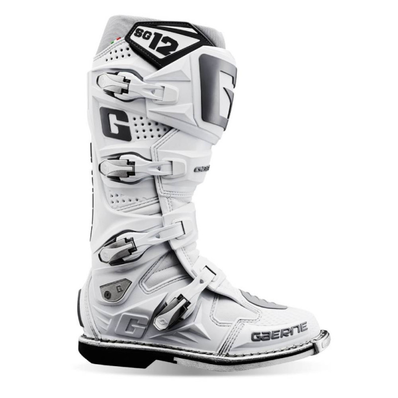 Buty motocyklowe GAERNE SG-12 CROSS białe
