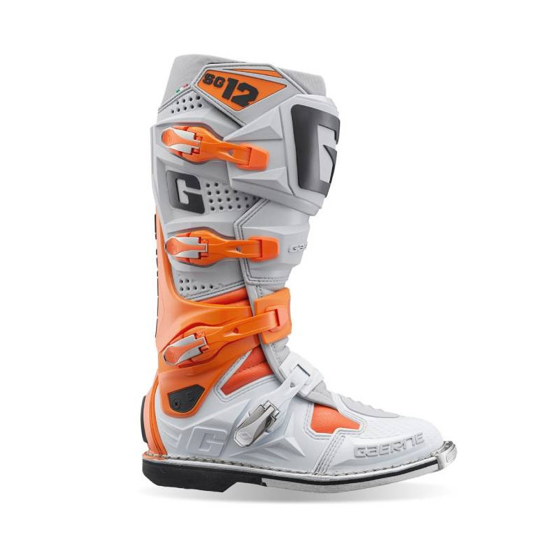 Buty motocyklowe GAERNE SG-12 CROSS pomarańczowe/ szare