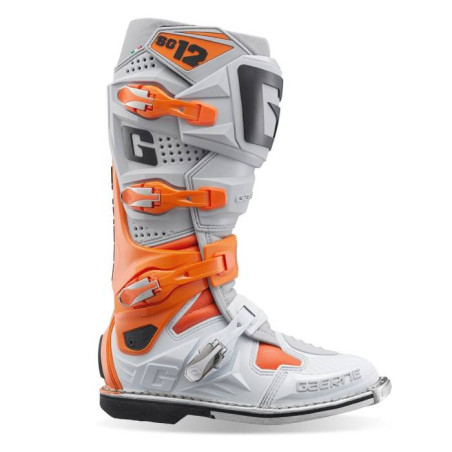 Buty motocyklowe GAERNE SG-12 CROSS pomarańczowe/ szare