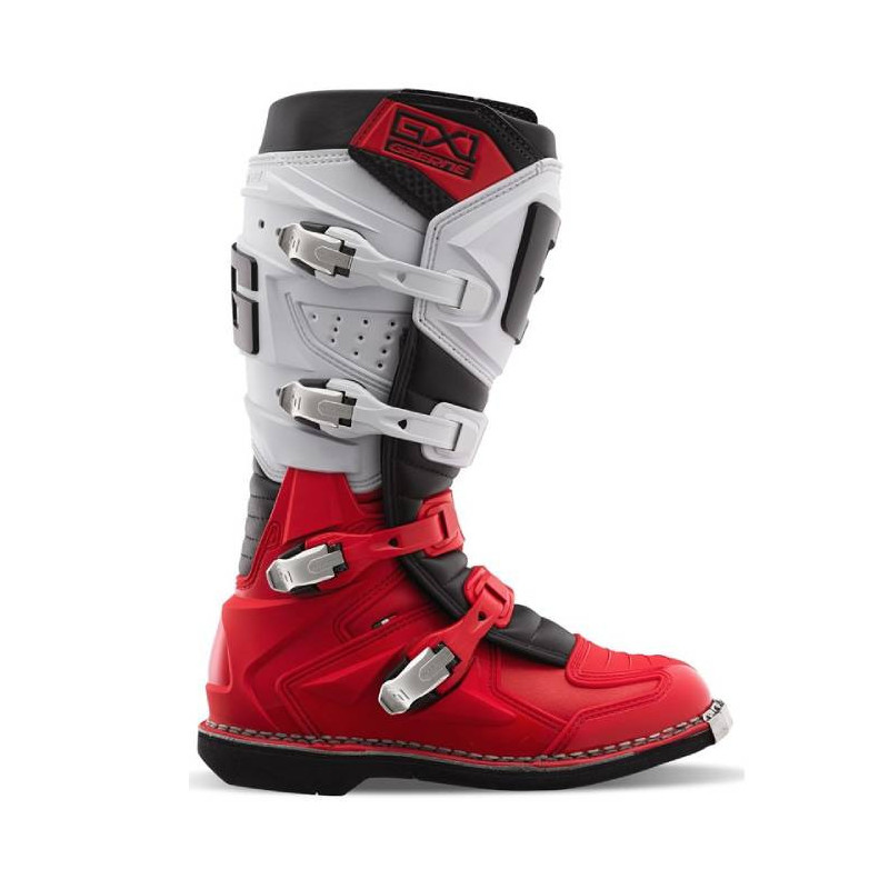Buty motocyklowe GAERNE GX-1 CROSS/ ENDURO czerwone/ białe