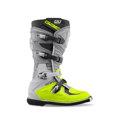 Buty motocyklowe dziecięce junior GAERNE GX-J MX OFFROAD szare/ fluor