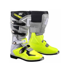 Buty motocyklowe dziecięce junior GAERNE GX-J MX OFFROAD szare/ fluor