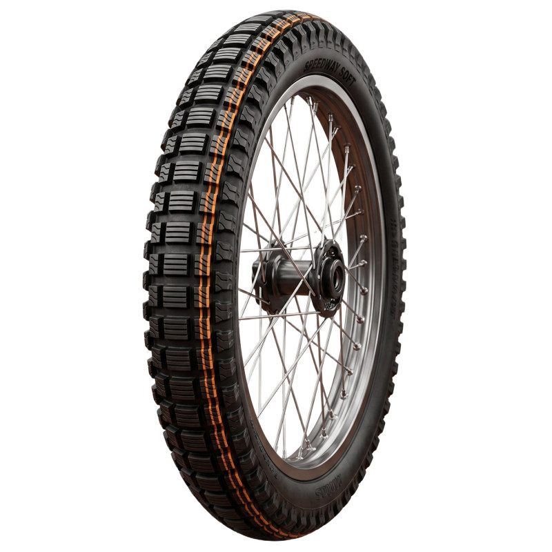 MITAS OPONA 2.75-22 SPEEDWAY SOFT 50R NHS TT (PODWÓJNY POMARAŃCZOWY PASEK) TYŁ DOT 2023 (DOT:CPDT) (ZAMIENNIK:70000351)