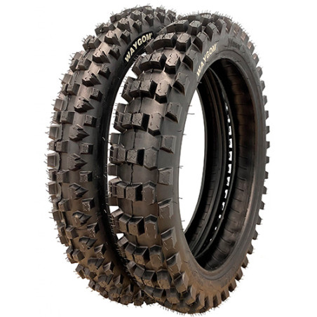 WAYCOM (WAYGOM) OPONA 90/100-14 MOTOCROSS MIXT 49L REAR TYŁ