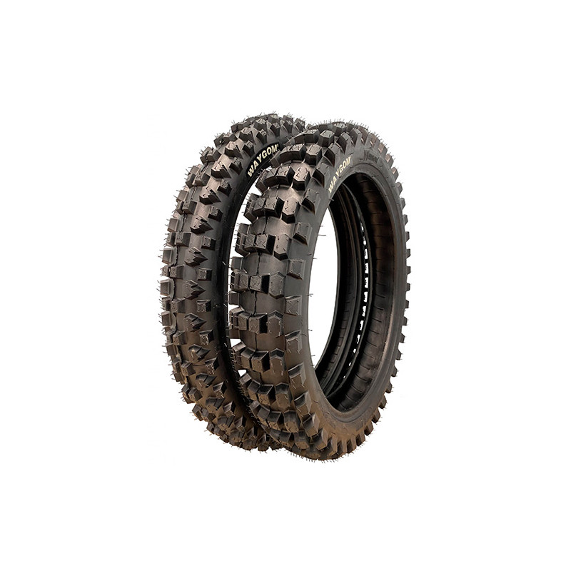 WAYCOM (WAYGOM) OPONA 100/90-19 MOTOCROSS MIXT 63L REAR TYŁ