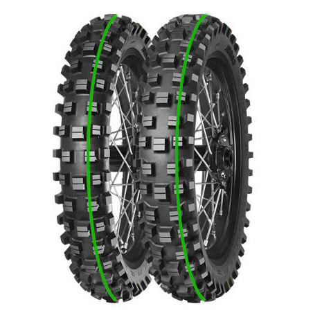 MITAS OPONA 120/90-18 TERRA FORCE-EX XT-754 SUPER LIGHT 65M TT TYŁ (ZIELONY PASEK) DOT 01-14/2025 (460102) (zamiennik:70000224)