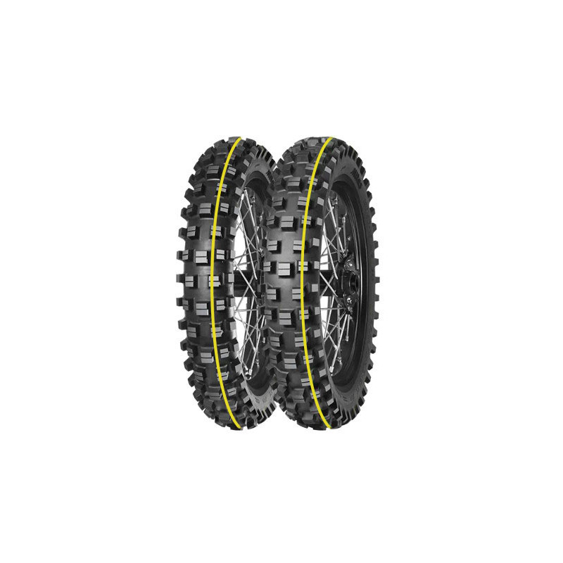 MITAS OPONA 110/90-19 TERRA FORCE-EX XT SUPER 62R TT (ŻÓŁTY PASEK) TYŁ DOT 02/2026 (460105) (zamiennik:70000285)