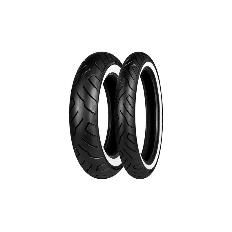 SHINKO OPONA 130/70-18 999 69H TL WW BIAŁY BOK PRZÓD DOT 30/2025