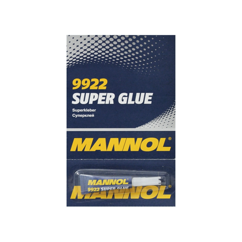 MANNOL SUPER GLUE 3G - KLEJ BŁYSKAWICZNY - KROPELKA (9922) (288)