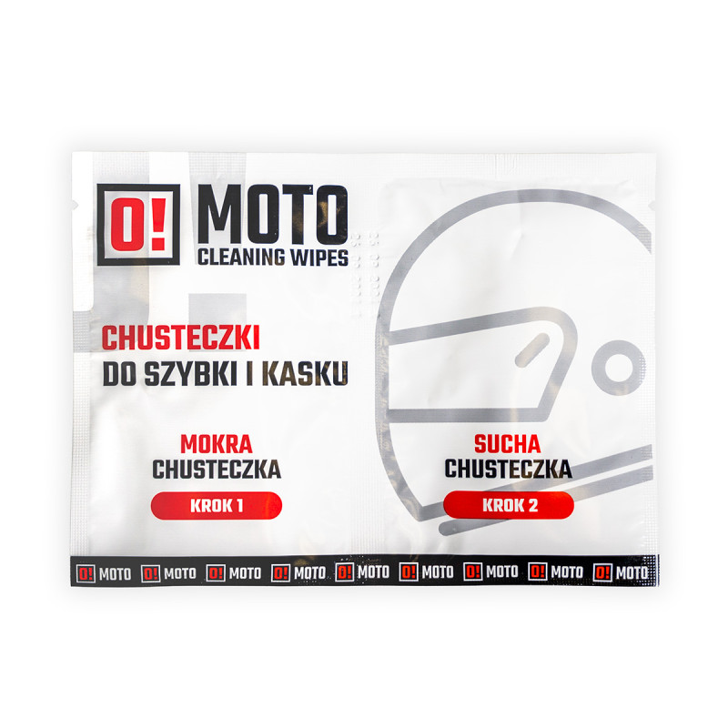OMOTO CHUSTECZKI DO KASKU MOKRA I SUCHA O!MOTO CLEANING WIPES (20)