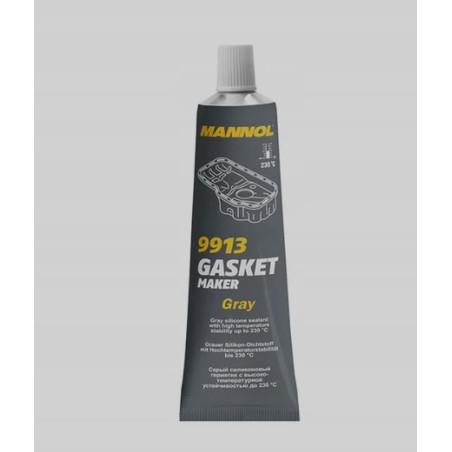 MANNOL GASKET MAKER - SILIKON USZCZELNIAJĄCY- KOLOR SZARY 85G (ZASTĘPUJE USZCZELKI) (9913) (144)