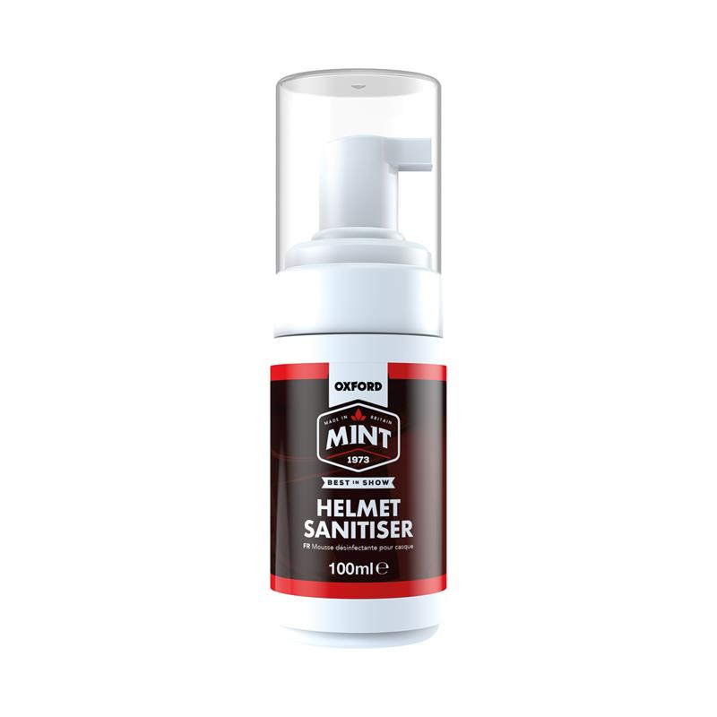 OXFORD PROMOCJA MINT HELMET SANITISER PIANKA DO DEZYNFEKCJI I CZYSZCZENIA WNĘTRZA KASKU/BUTÓW/RĘKAWIC 100ML