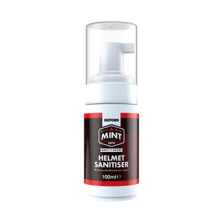 OXFORD PROMOCJA MINT HELMET SANITISER PIANKA DO DEZYNFEKCJI I CZYSZCZENIA WNĘTRZA KASKU/BUTÓW/RĘKAWIC 100ML