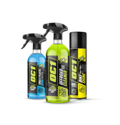 OC1 ZESTAW OFFROAD MUST HAVE Offroad Cleaner 0,95L + Tires & Plastic Shine 0,45L + Bike Shine 500ml