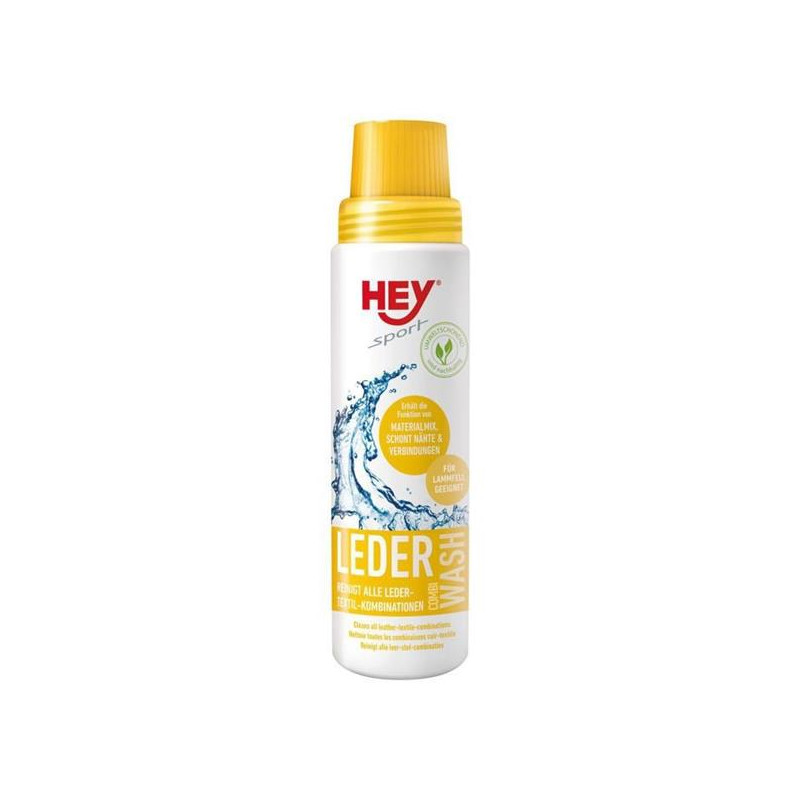 MODEKA HEY LEDER COMBI WASH PREPARAT DO PRANIA SKÓRY I POŁĄCZEŃ TEKSTYLNO-SKÓRZANYCH - POJEMNOŚĆ 250ML