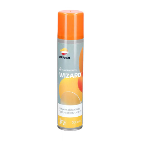 REPSOL WIZARD LIMPIA SALPICADEROS ŚRODEK DO PIELĘGNACJI PLASTIKÓW ORAZ OWIEWEK 300ML(ZASTĄPIONY RPP9061ZNB)