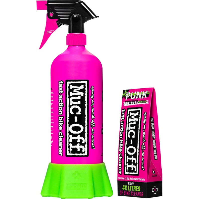 Punk Powder Zestaw do mycia motocykla 4 saszetki + butelka