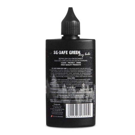 WINX OLEJ DO ŁAŃCUCHA ROWEROWEGO SG SAFE GREEN SUCHE WARUNKI 100ML