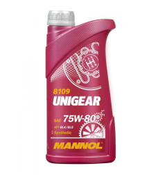 MANNOL UNIGEAR 75W80 API GL4/GL5 - OLEJ PRZEKŁADNIOWY SEMISYNTETIC 1L (75W-80) (8109)