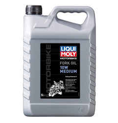 LIQUI MOLY OLEJ DO TELESKOPÓW/ AMORTYZATORÓW/ZAWIESZENIA MOTORBIKE FORK OIL 10W MEDIUM 5L (4) (NA ZAMÓWIENIE)