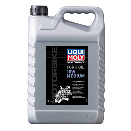 LIQUI MOLY OLEJ DO TELESKOPÓW/ AMORTYZATORÓW/ZAWIESZENIA MOTORBIKE FORK OIL 10W MEDIUM 5L (4) (NA ZAMÓWIENIE)