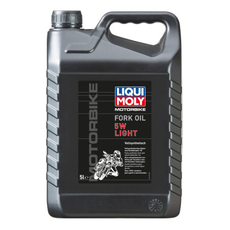LIQUI MOLY OLEJ DO TELESKOPÓW/ AMORTYZATORÓW/ZAWIESZENIA MOTORBIKE FORK OIL 5W LIGHT 5L (4)