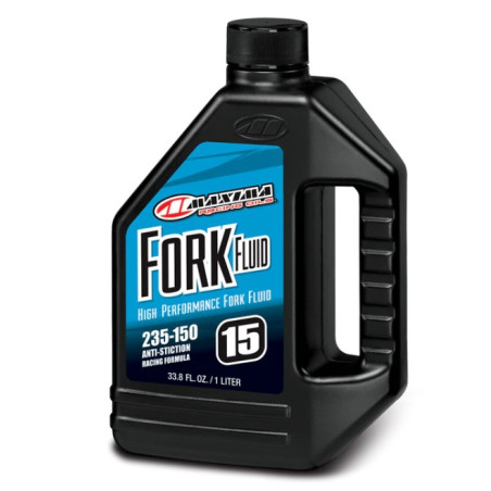 MAXIMA RACING OILS OLEJ DO TELESKOPÓW / AMORTYZATORÓW / ZAWIESZENIA RACING FORK FLUID 235/150, 15WT. 1 LITR (12) (AKC)