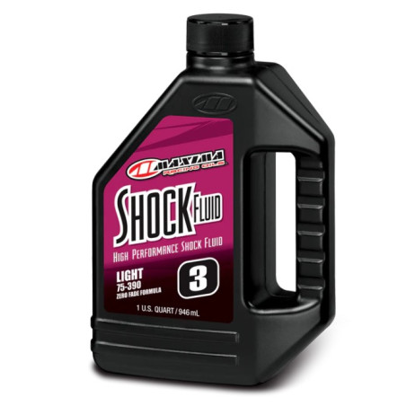 MAXIMA RACING OILS OLEJ DO CENTRALNEGO AMORTYZATORA RACING SHOCK FLUID LIGHT 75/390 3WT 946 ML (1 LITR) (12) (AKC)