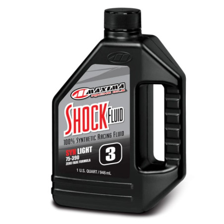 MAXIMA RACING OILS OLEJ DO CENTRALNEGO AMORTYZATORA SYNTHETIC RACING SHOCK FLUID LIGHT 3WT 946 ML (1 LITR) (12) (AKC)