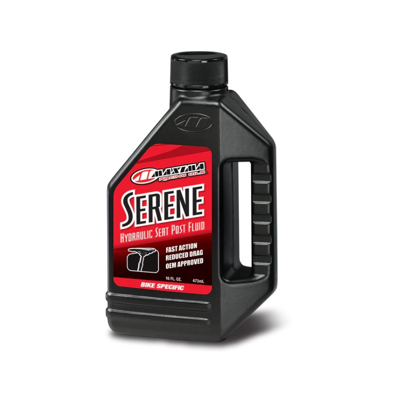 MAXIMA RACING OILS OLEJ DO HYDRAULICZNYCH REGULOWANYCH SZTYC ROWEROWYCH MTB SERENE FLUID 473 ML (12) (AKC)