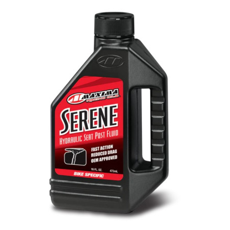 MAXIMA RACING OILS OLEJ DO HYDRAULICZNYCH REGULOWANYCH SZTYC ROWEROWYCH MTB SERENE FLUID 473 ML (12) (AKC)