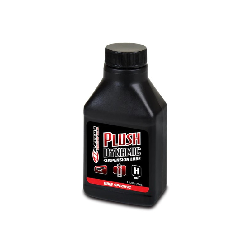 MAXIMA RACING OILS OLEJ DO AMORTYZATORÓW ROWEROWYCH PLUSH DYNAMIC HEAVY (NEW PRODUCT) 120 ML (AKC)