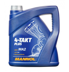 MANNOL OLEJ SILNIKOWY 4T PLUS 10W40 4L (API SL, JASO MA/MA2) SEMISYNTETYK (7202) (4)