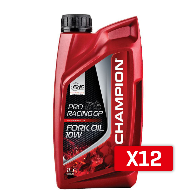 CHAMPION OLEJ DO TELESKOPÓW / AMORTYZATORÓW / ZAWIESZENIA PRORACING GP FORK OIL 10W 1L SYNTETYCZNY (AKC)
