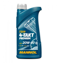 MANNOL OLEJ SILNIKOWY 4T PREMIUM 20W40 1L MA2 (7209) (20)