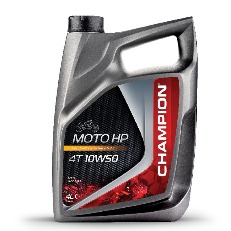 CHAMPION OLEJ SILNIKOWY MOTO HP 4T 10W50 4L MA2 PÓŁSYNTETYCZNY (AKC)