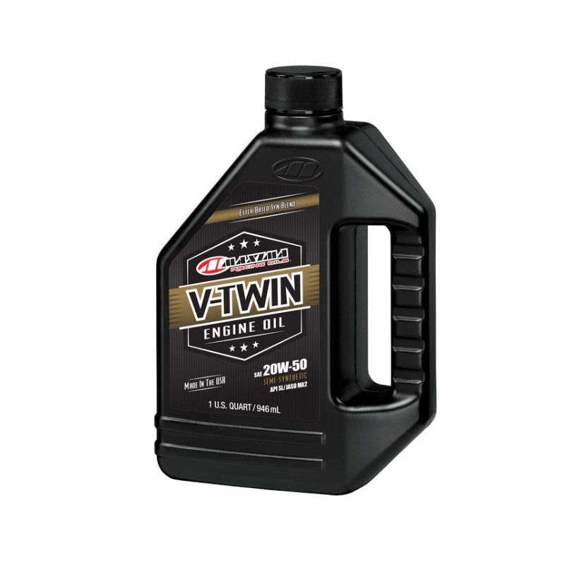 MAXIMA RACING OILS OLEJ SILNIKOWY SYNTETYCZNY V-TWIN FULL SYNTHETIC 20W50 AKC (LITER/12)