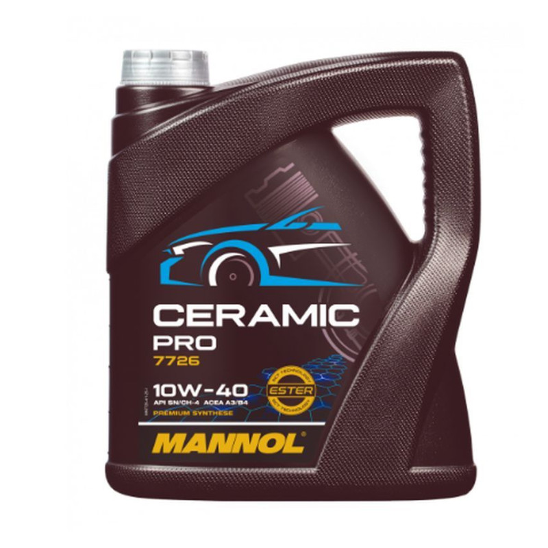 MANNOL OLEJ SILNIKOWY SYNTETYCZNY SAMOCHODOWY CERAMIC 10W40 5L