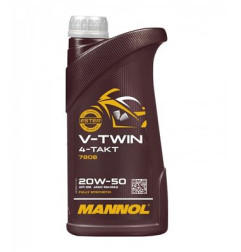 MANNOL OLEJ SILNIKOWY 4T V-TWIN 20W50 1 L MA2 FULLSYNTETYK (JASO MA/MA2, API SL) (20)