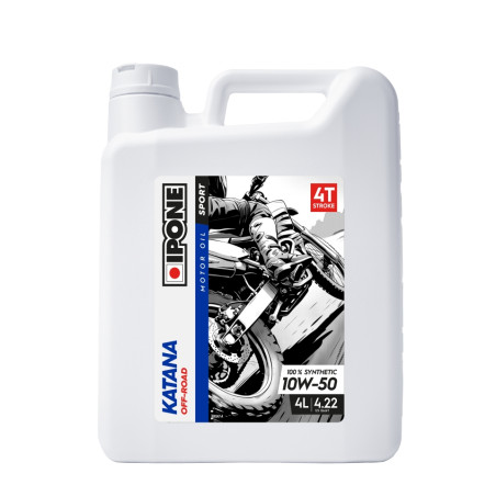 IPONE KATANA OFF ROAD 10W50 OLEJ SILNIKOWY 100% SYNTETYK 4L (ESTER, MA2) (AKC) (6) ZASTĘPUJE 800016