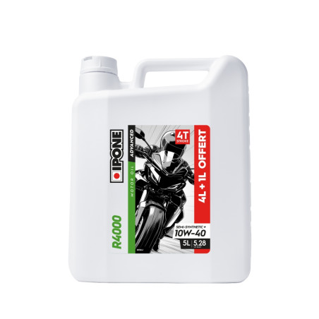 IPONE R4000 10W40 OLEJ SILNIKOWY SEMISYNTETYK PLUS 5L (ESTER, MA2) - PROMOCJA 4+1 (AKC) (4)ZASTĘPUJE 800031