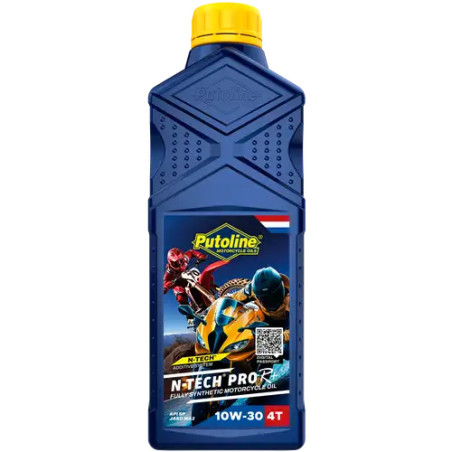 PUTOLINE OLEJ SILNIKOWY 4T 100% SYNTETYK N-TECH® PRO R+ 10W30 1L (AKC)