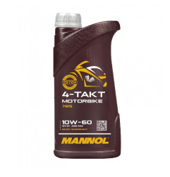 MANNOL OLEJ SILNIKOWY 4T MOTORBIKE 10W60 1L SYNTETYCZNY ESTER TECHNOLOGY (JASO MA/MA2) (7815) (20)