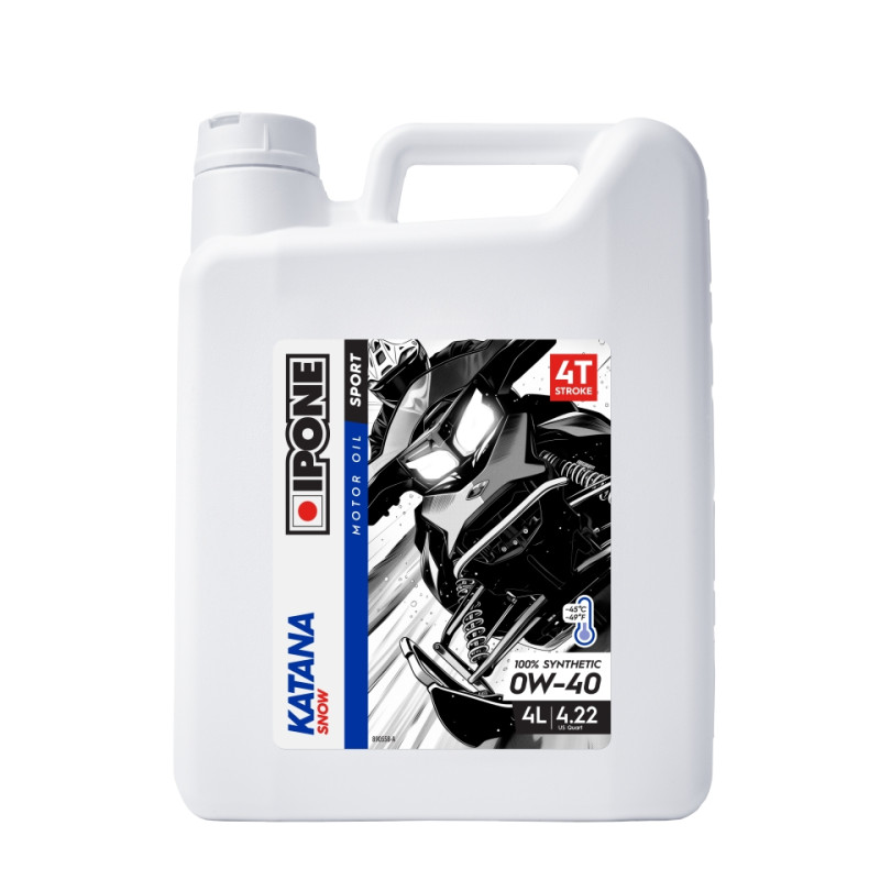 IPONE KATANA SNOW 4T 0W40 OLEJ DO SKUTERÓW ŚNIEŻNYCH 100% SYNTETYK 4L (-45ST.C) (AKC) (6) ZASTĘPUJE 800183