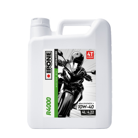 IPONE R4000 10W40 OLEJ SILNIKOWY SEMISYNTETYK PLUS 4L (ESTER, MA2) (AKC) (15) ZASTĘPUJE 800030